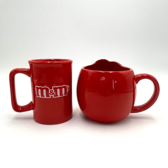 M&Ms Red Character Mug Set - 2 Unique Ceramic Mugs With Playful Expressions - Picture 2 of 9